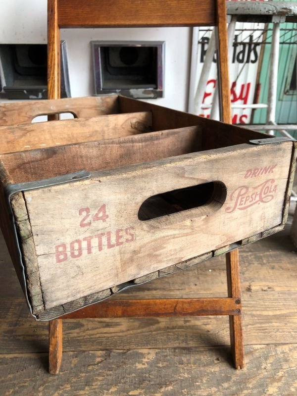 画像2: Vintage Original PEPSI Cola Wooden Crate (C054)