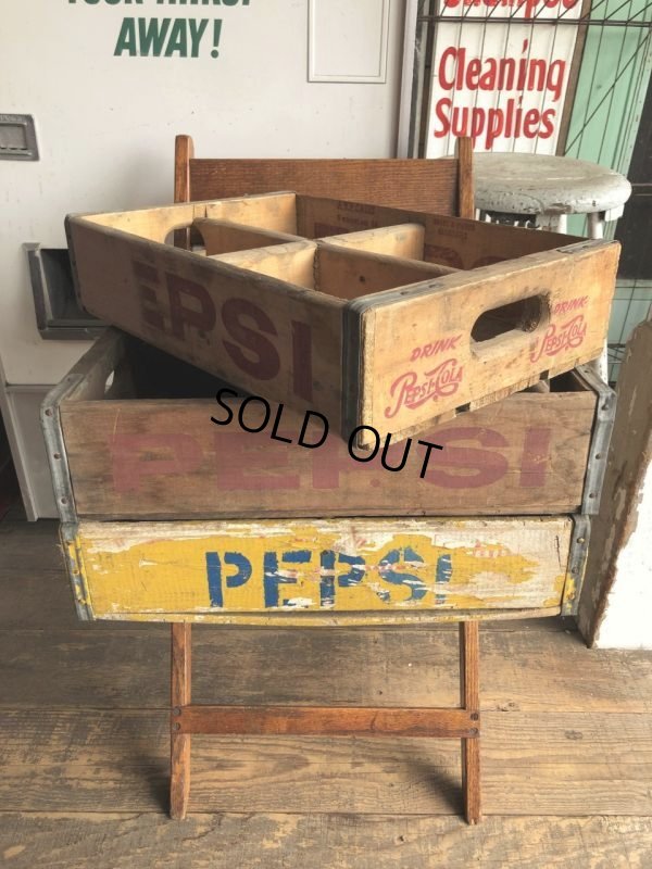 画像15: Vintage Original PEPSI Cola Wooden Crate (C056)
