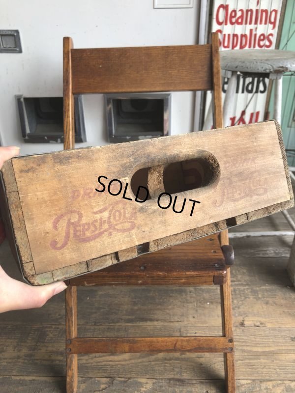 画像4: Vintage Original PEPSI Cola Wooden Crate (C055)
