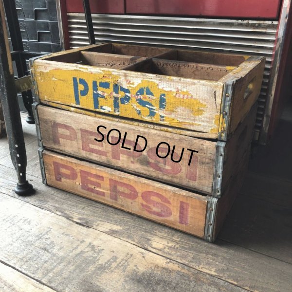 画像11: Vintage Original PEPSI Cola Wooden Crate (C054)