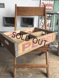 Vintage Original PEPSI Cola Wooden Crate (C055)