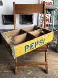 画像1: Vintage Original PEPSI Cola Wooden Crate (C056) (1)