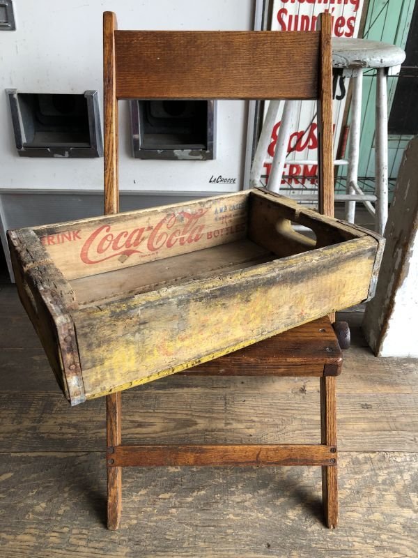 画像1: Vintage Original Coca Cola Wooden Crate (C060)