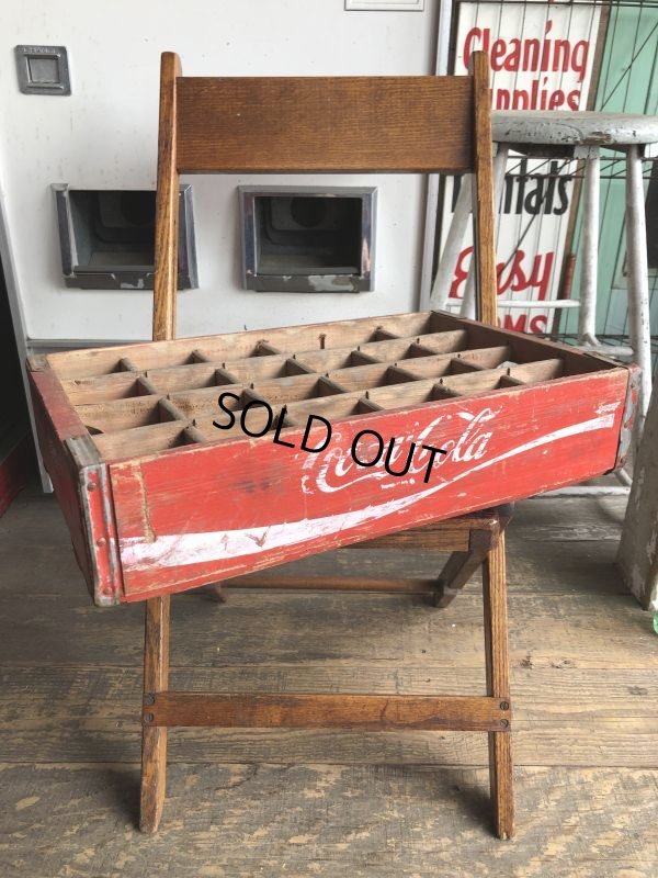 画像1: Vintage Original Coca Cola Wooden Crate (C058)