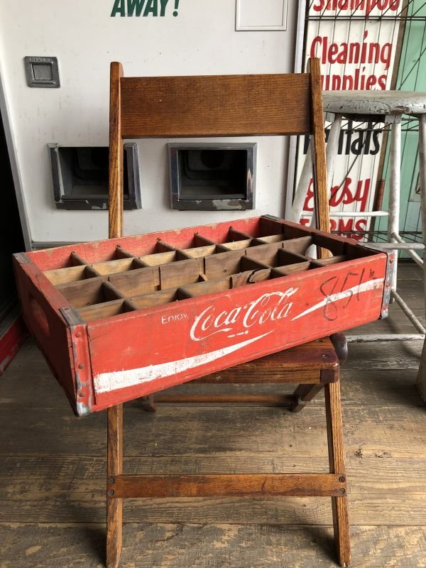 画像1: Vintage Original Coca Cola Wooden Crate (C057)