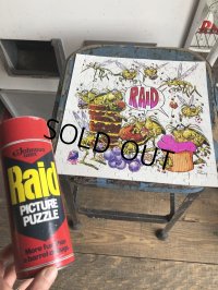 70s Vintage Raid Picture Puzzle Complete (C060) 