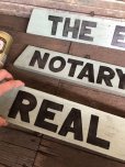 画像6: Vintage Wooden Double Side Hand Painted Signs (C065)