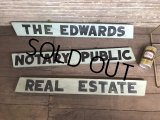 Vintage Wooden Double Side Hand Painted Signs (C065)