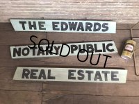 Vintage Wooden Double Side Hand Painted Signs (C065)