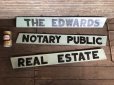 画像5: Vintage Wooden Double Side Hand Painted Signs (C065)