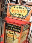 画像19: RARE! Hard to Find!!  Antique CURTISS Advertising "Penny Candy" Tin Store Counter Display (C067)
