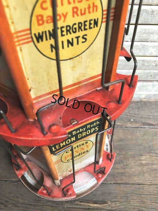 画像8: RARE! Hard to Find!!  Antique CURTISS Advertising "Penny Candy" Tin Store Counter Display (C067)