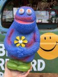 画像1: 70s Vintage Play Pal Blue Hippie Monster Coin Bank Pink (C068) (1)