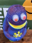 画像5: 70s Vintage Play Pal Blue Hippie Monster Coin Bank Yellow (C069)