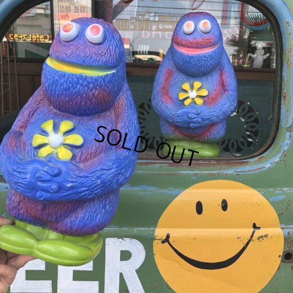 画像10: 70s Vintage Play Pal Blue Hippie Monster Coin Bank Pink (C068)