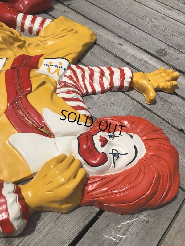 画像18: Hard to Find ! Rare ! 70s Vintage McDonald's Ronald Wall Sculpture Statue (C070)