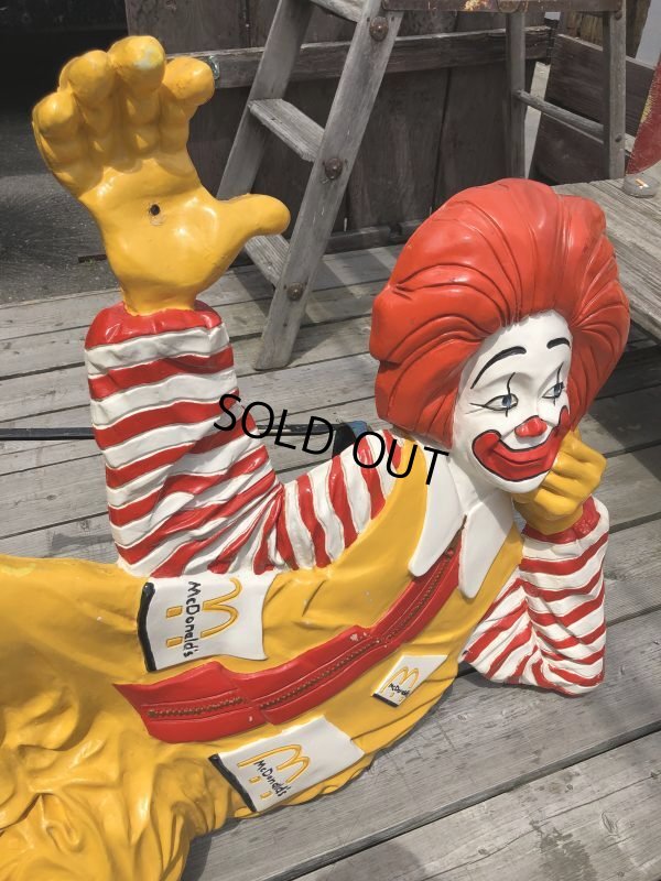 画像10: Hard to Find ! Rare ! 70s Vintage McDonald's Ronald Wall Sculpture Statue (C070)
