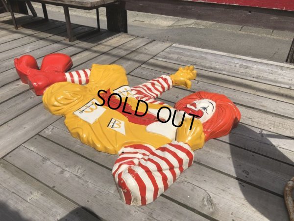 画像19: Hard to Find ! Rare ! 70s Vintage McDonald's Ronald Wall Sculpture Statue (C070)