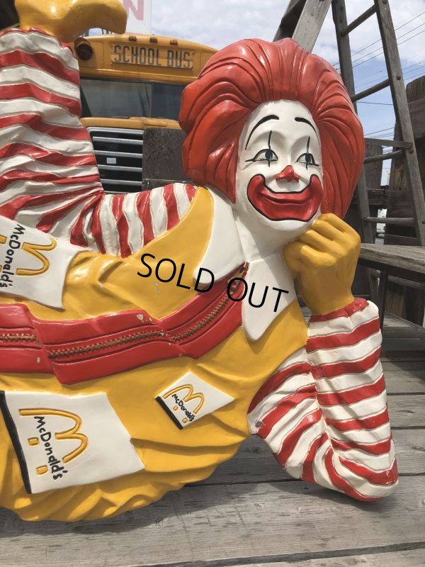 画像11: Hard to Find ! Rare ! 70s Vintage McDonald's Ronald Wall Sculpture Statue (C070)
