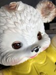 画像10:  60s Vintage Edward Mobley Arrow Sleep Eyes Rubber Squeak Bear Yellow (C072)