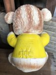 画像3:  60s Vintage Edward Mobley Arrow Sleep Eyes Rubber Squeak Bear Yellow (C072)