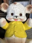 画像9:  60s Vintage Edward Mobley Arrow Sleep Eyes Rubber Squeak Bear Yellow (C072)