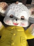 画像8:  60s Vintage Edward Mobley Arrow Sleep Eyes Rubber Squeak Bear Yellow (C072)