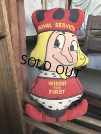 60s Vintage Royal Service Winnie the First Advertising Cloth Doll (C073)