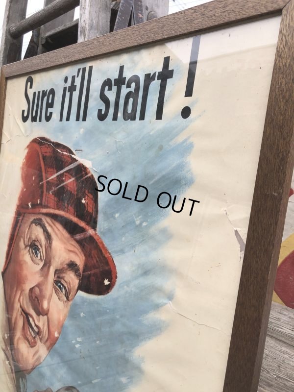 画像10: 【店舗引き取り限定】 Vintage Champion Spark Plugs Advertising Store Display Poster Sign (C077)