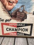 画像5: 【店舗引き取り限定】 Vintage Champion Spark Plugs Advertising Store Display Poster Sign (C077)