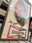 画像3: 【店舗引き取り限定】 Vintage Champion Spark Plugs Advertising Store Display Poster Sign (C077)