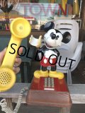 70s Vintage Telephone Mickey Mouse (C076)