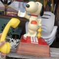 70s Vintage Telephone Snoopy And Woodstock (C075)
