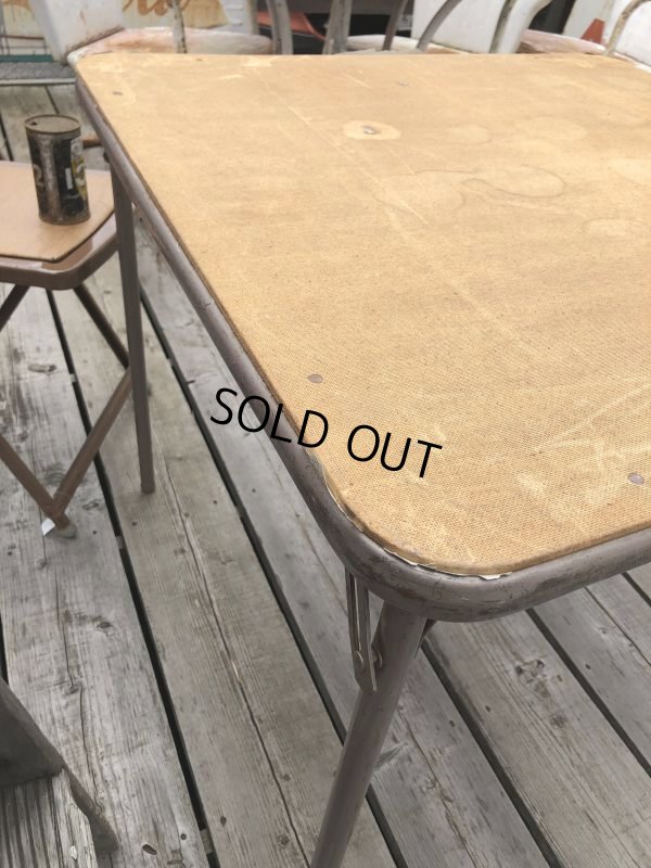 画像6: Vintage Metal Folding Table (C084)