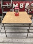 画像1: Vintage Metal Folding Table (C084) (1)