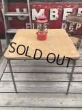 Vintage Metal Folding Table (C084)