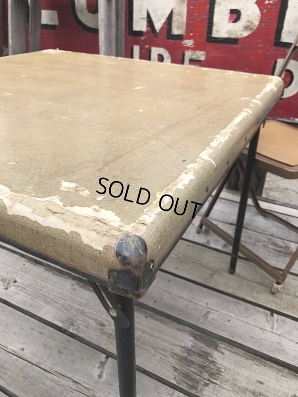 画像8: Vintage Metal Folding Table (C080)