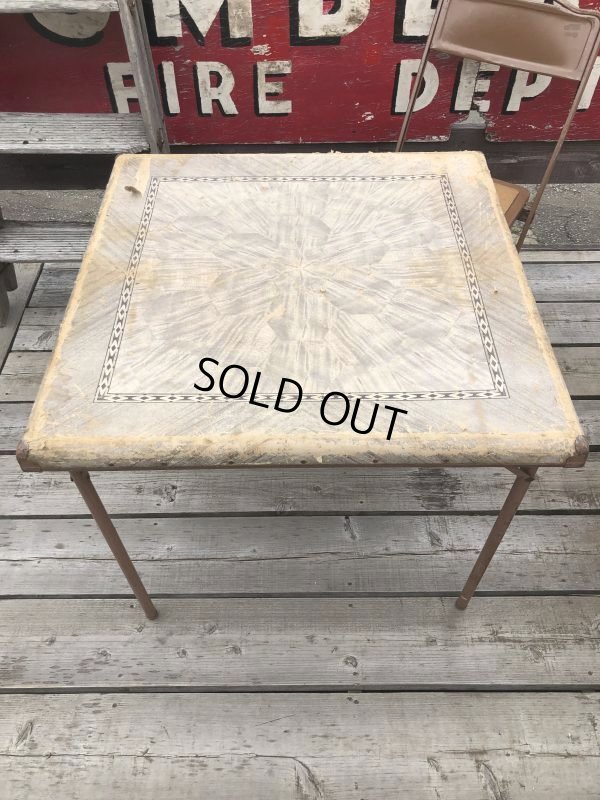 画像4: Vintage Metal Folding Table (C081)