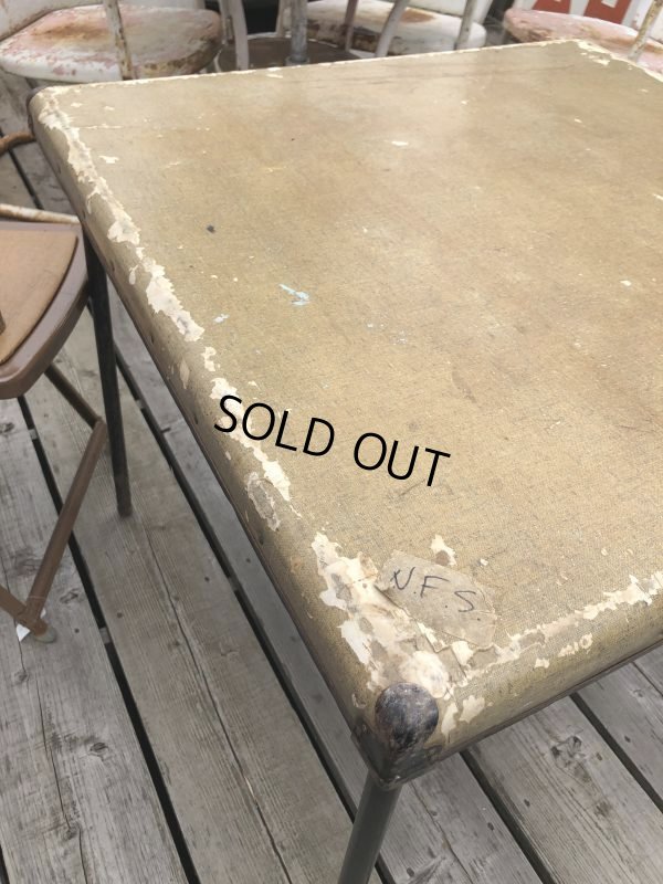 画像5: Vintage Metal Folding Table (C080)