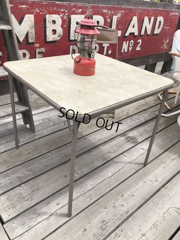 画像2: Vintage Metal Folding Table (C085)