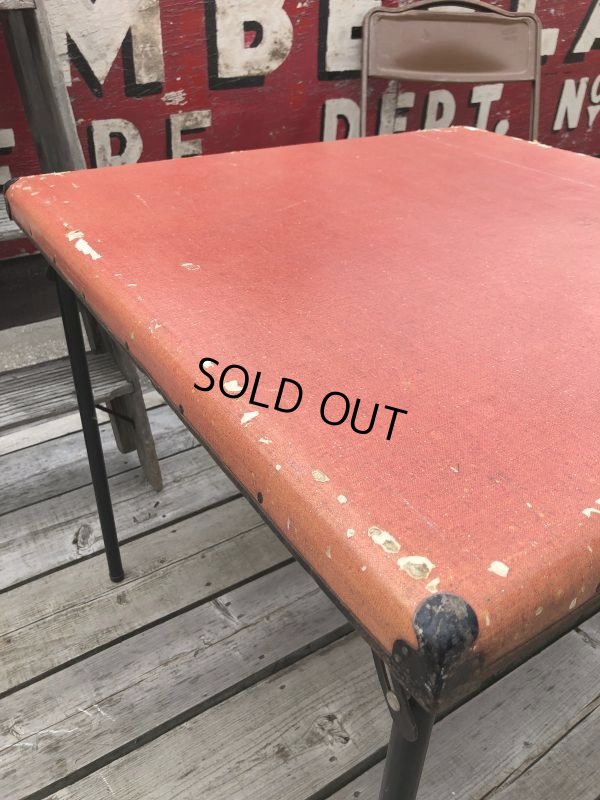 画像5: Vintage Metal Folding Table (C082)