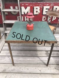 Vintage Wood Folding Table (C089)