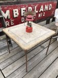 画像2: Vintage Metal Folding Table (C081) (2)