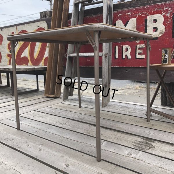画像3: Vintage Metal Folding Table (C084)