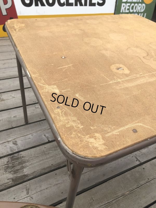 画像7: Vintage Metal Folding Table (C084)