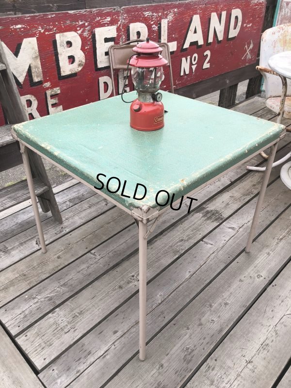 画像2: Vintage Metal Folding Table (C083)