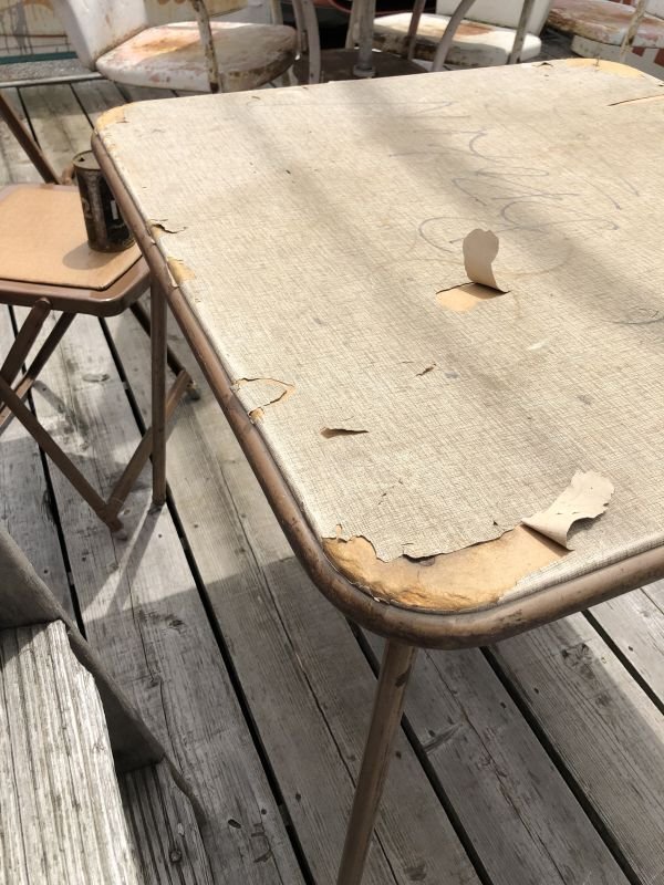 画像6: Vintage Metal Folding Table (C088)