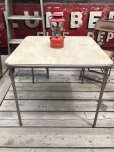 画像1: Vintage Metal Folding Table (C085) (1)