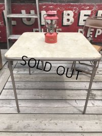 Vintage Metal Folding Table (C085)