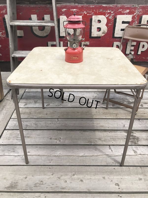 画像1: Vintage Metal Folding Table (C085)